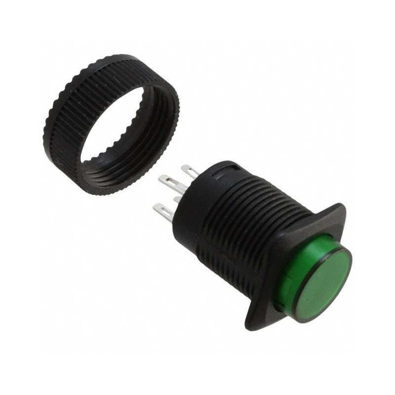 1 pcs : RP3508BBLKGRNGRNNS - SWITCH PUSHBUTTON SPST 3A 125V