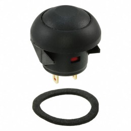 1 pcs : RP8100B1M1CEBLKBLKNIL - SWITCH PB SPST-NO 0.125A 125V