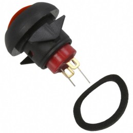 1 pcs : RP8100B1M1CEBLKBLKRED - SWITCH PB SPST-NO 0.125A 125V