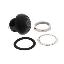 1 pcs : RP8100B2M1CEBLKBLKNIL-PS - SWITCH PB SPST-NO 125MA 125V