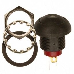 1 pcs : RP8100B2M1CEBLKBLKWHT - SWITCH PB SPST-NO 0.125A 125V