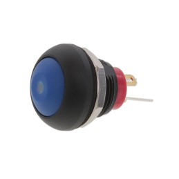1 pcs : RP8100B2M1CEBLKBLUBLU - SWITCH PB SPST-NO 0.125A 125V