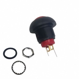 1 pcs : RP8100B2M1CEBLKREDRED - SWITCH PB SPST-NO 0.125A 125V