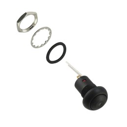 1 pcs : RP8200B2M1CEBLKBLKWHT - SWITCH PUSH SPST 0.1A 24V