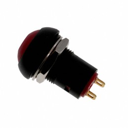 1 pcs : RP8200B2M1CEBLKREDNIL - SWITCH PUSH SPST 0.1A 24V