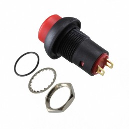 1 pcs : RP8201B2M1CEBLKREDNIL - SWITCH PUSH SPST 0.1A 24V