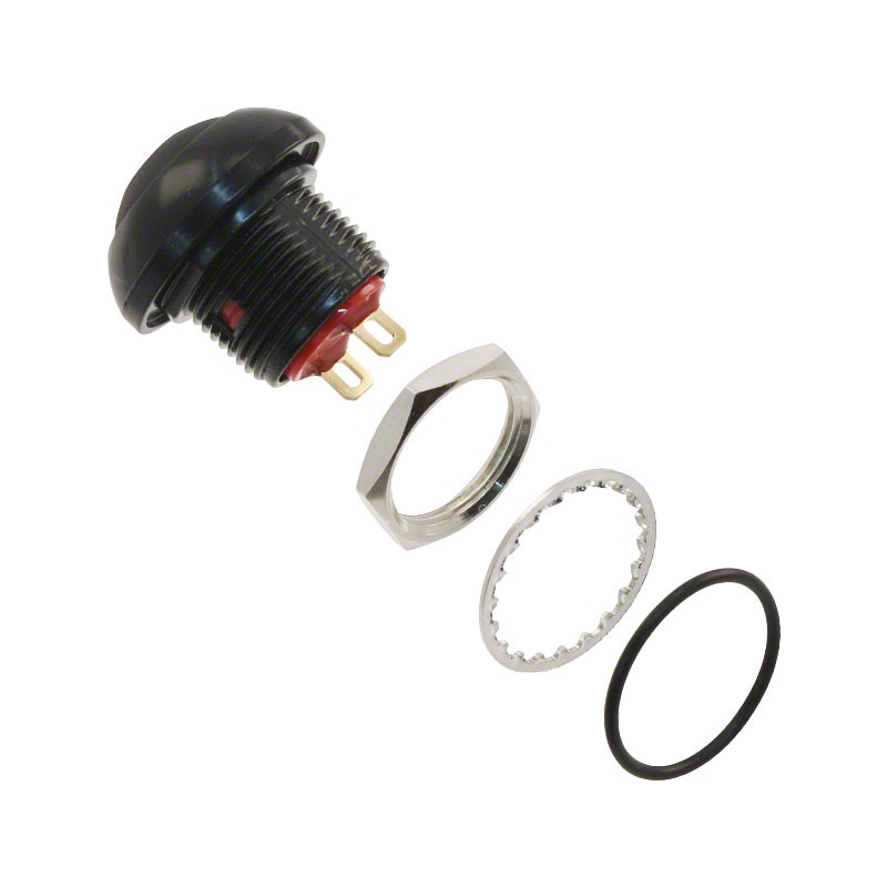 1 pcs : RP8300B2M1CEBLKBLKNIL - SWITCH PB SPST-NO 200MA 250V