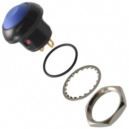 1 pcs : RP8300B2M1CEBLKBLUNIL - SWITCH PB SPST-NO 200MA 250V