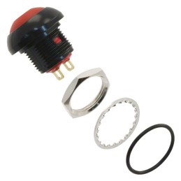 1 pcs : RP8300B2M1CEBLKREDNIL - SWITCH PB SPST-NO 200MA 250V