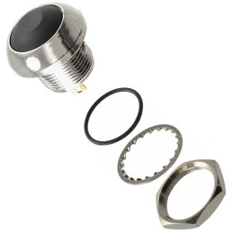 1 pcs : RP8300B2M1CECHRBLKNIL - SWITCH PB SPST-NO 200MA 250V