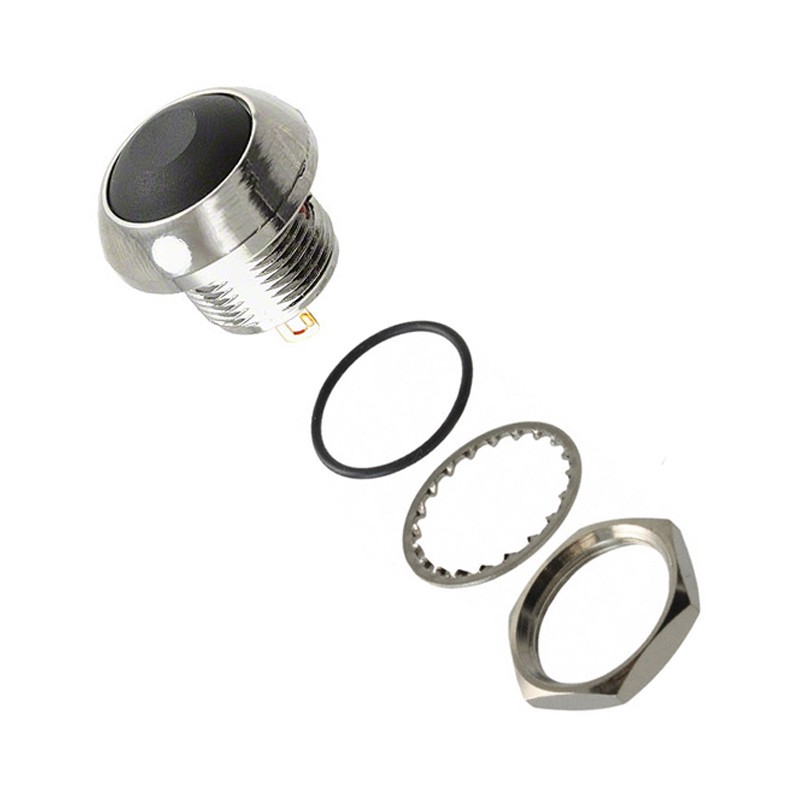 1 pcs : RP8300B2M1CECHRBLKNIL - SWITCH PB SPST-NO 200MA 250V