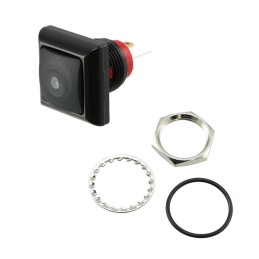 1 pcs : RP8400B2M1CEBLKBLKBLU - SWITCH PB SPST-NO 0.125A 125V