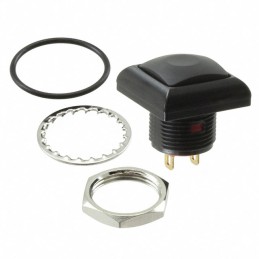 1 pcs : RP8400B2M1CEBLKBLKNIL - SWITCH PB SPST-NO 0.125A 125V