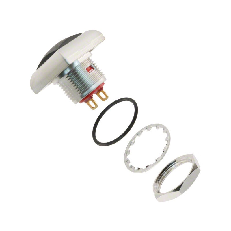 1 pcs : RP8400B2M1CENICBLKNIL - SWITCH PB SPST-NO 0.125A 125V