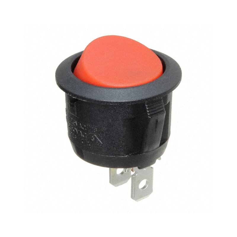 1 pcs : RR3112ABLKREDNEFO - SWITCH ROCKER SPST 16A 125V