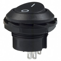 1 pcs : RR3130CBLKBLKFS - SWITCH ROCKER SPDT 10A 125V