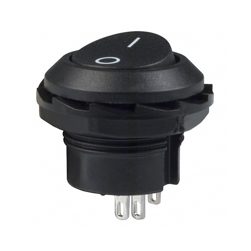 1 pcs : RR3130CBLKBLKFS - SWITCH ROCKER SPDT 10A 125V