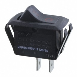 1 pcs : RSC241D1A81 - SWITCH ROCKER SPST 20A 125V