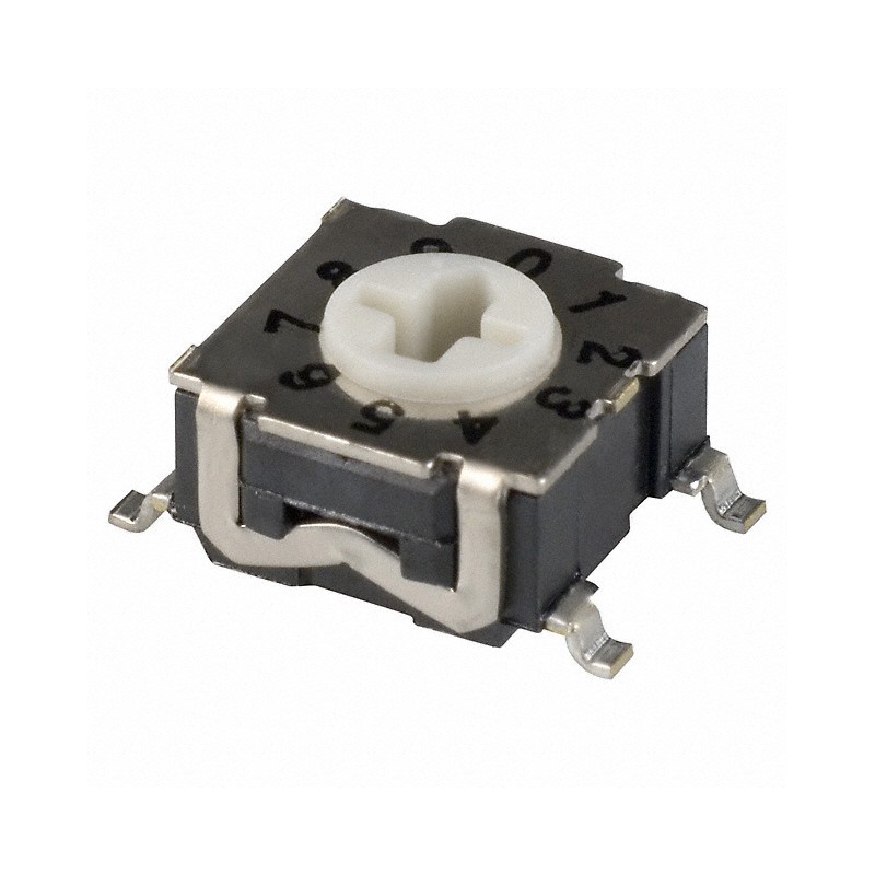 1 pcs : RTE1000G14 - SWITCH ROTARY DIP BCD 0.1A 30V