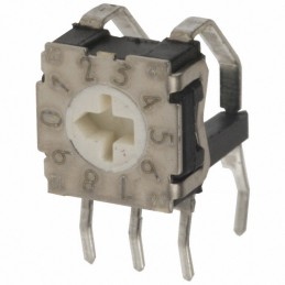 1 pcs : RTE1000V14 - SWITCH ROTARY DIP BCD 0.1A 30V