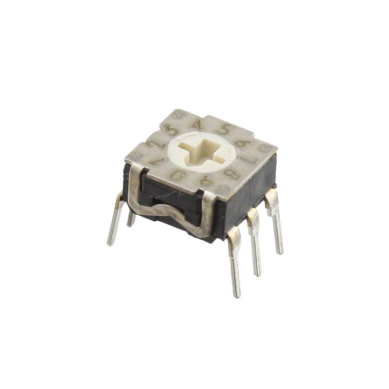 1 pcs : RTE1010N14 - SWITCH ROTARY DIP BCD 0.1A 30V
