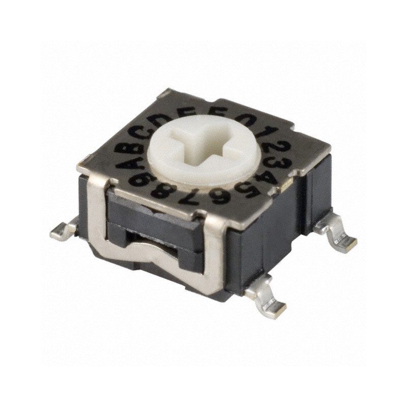 1 pcs : RTE1600G44 - SWITCH ROTARY DIP HEX 0.1A 30V