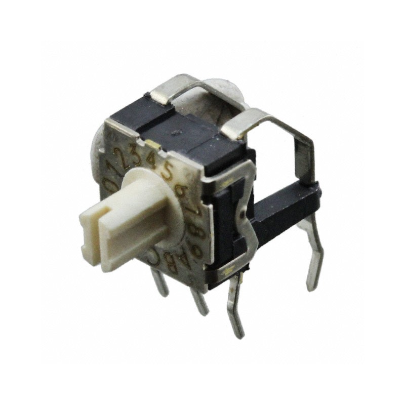 1 pcs : RTE1602V44 - SWITCH ROTARY DIP HEX 0.1A 30V