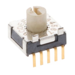 1 pcs : RTF16R3A - SWITCH ROTARY DIP HEX 0.1A 5V