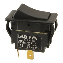 1 pcs : RVW41D1100 - SWITCH ROCKER SPST 20A 125V