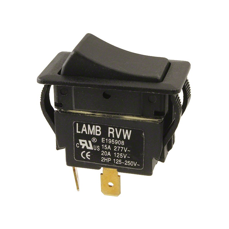 1 pcs : RVW41D1100 - SWITCH ROCKER SPST 20A 125V