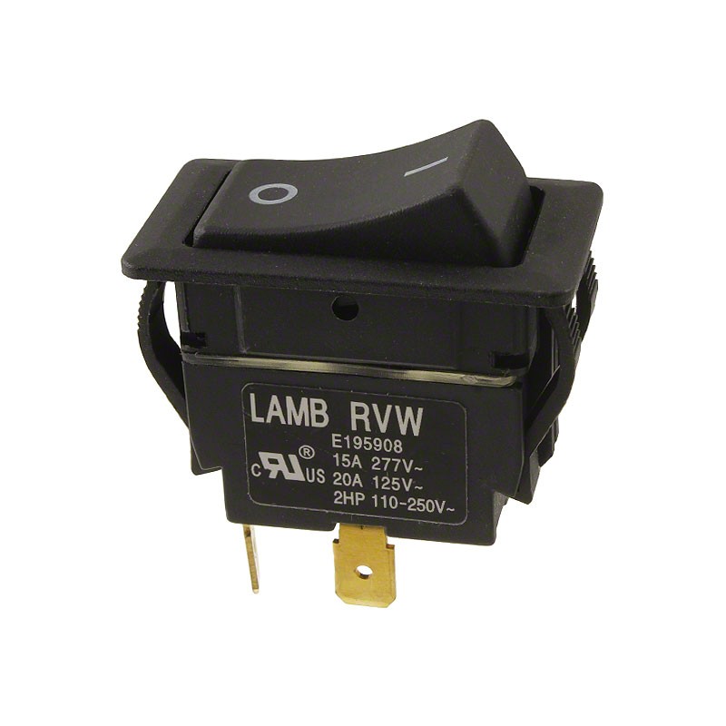 1 pcs : RVW41D1121 - SWITCH ROCKER SPST 20A 125V
