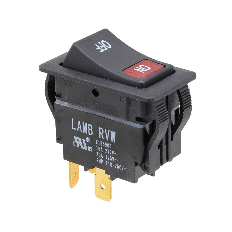 1 pcs : RVW41D1123-116 - SWITCH ROCKER SPST 20A 125V