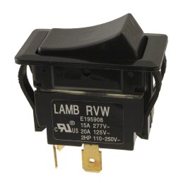 1 pcs : RVWG42D1100 - SWITCH ROCKER DPST 20A 125V
