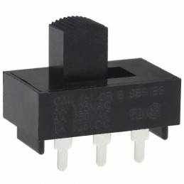 1 pcs : S102031MS02Q - SWITCH SLIDE SPDT 6A 125V