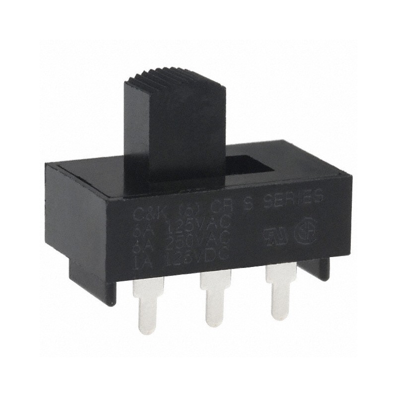 1 pcs : S102031MS02Q - SWITCH SLIDE SPDT 6A 125V