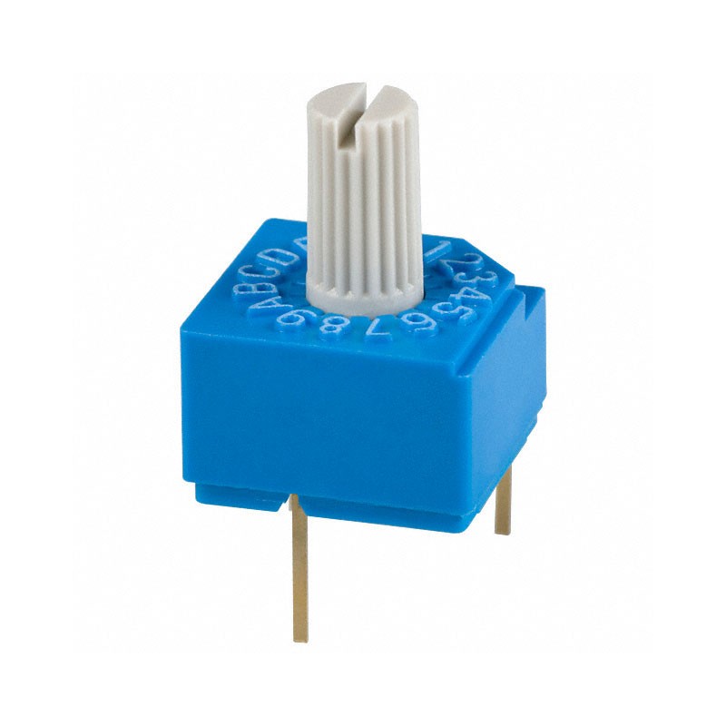 1 pcs : S-1110A - SWITCH ROTARY DIP HEX 0.1A 5V