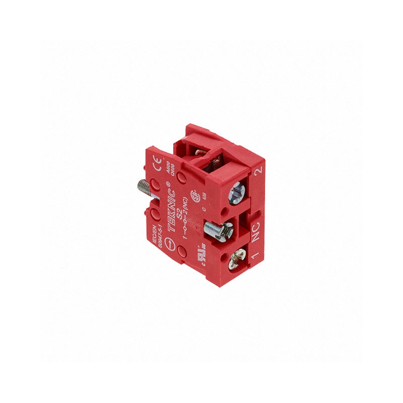 1 pcs : S2 - CONTACT BLOCK SPST-NC 10A 600V