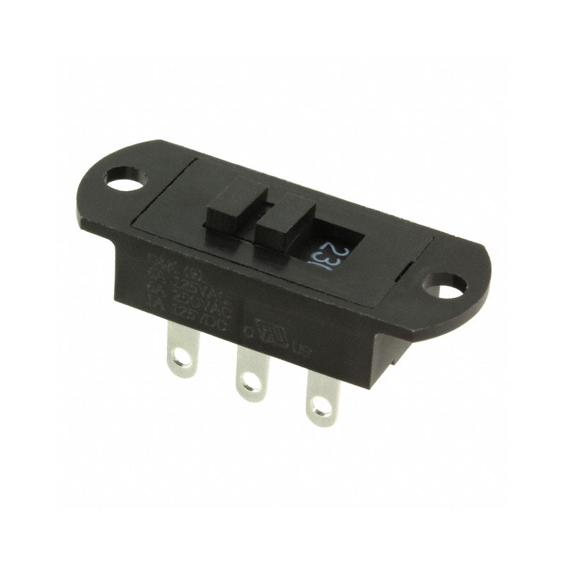 1 pcs : S202121SS03Q - SWITCH SLIDE DPDT 6A 125V
