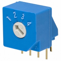 1 pcs : S-2051 - SWITCH ROTARY DIP SP4T 0.1A 5V