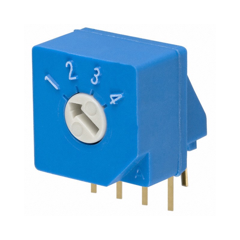 1 pcs : S-2051 - SWITCH ROTARY DIP SP4T 0.1A 5V