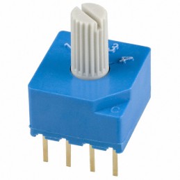 1 pcs : S-2150 - SWITCH ROTARY DIP SP4T 0.1A 5V