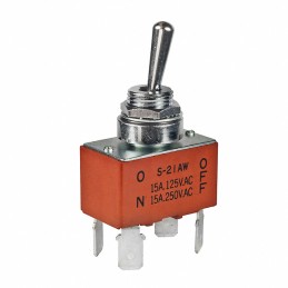 1 pcs : S21AWF - SWITCH TOGGLE DPST 15A 125V