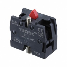 1 pcs : S2L - CONTACT BLOCK SPST-NC 10A 600V