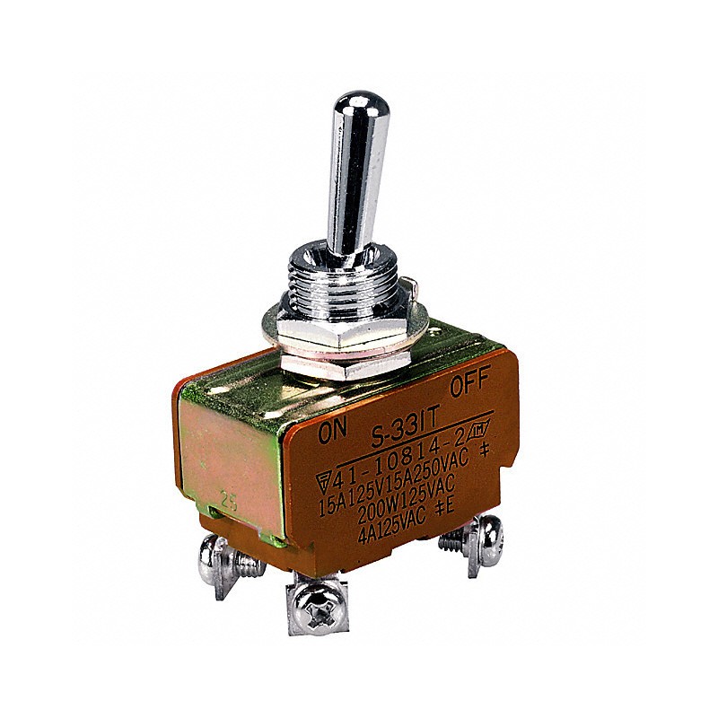 1 pcs : S331T - SWITCH TOGGLE DPST 15A 125V