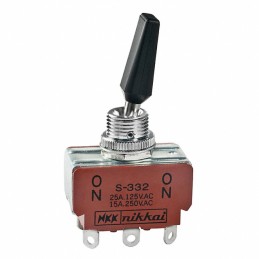 1 pcs : S332R - SWITCH TOGGLE DPDT 20A 125V