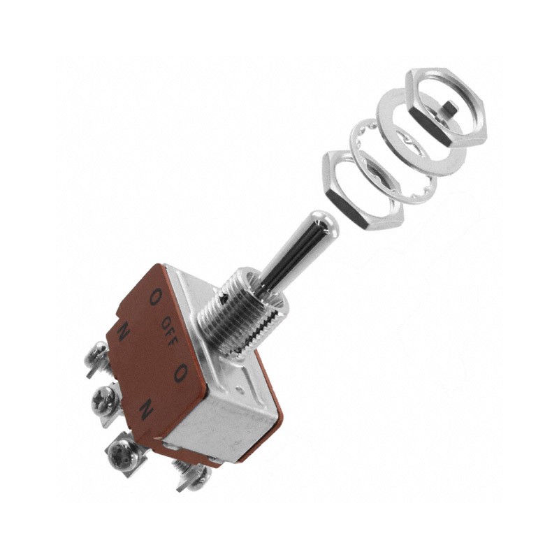 1 pcs : S333T - SWITCH TOGGLE DPDT 15A 125V