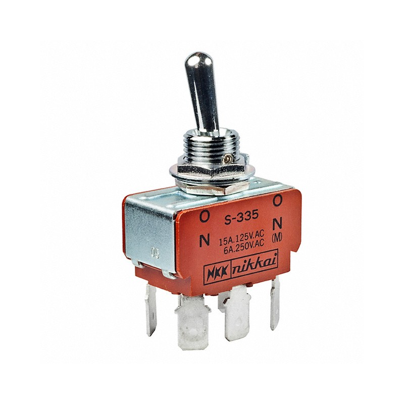 1 pcs : S335F - SWITCH TOGGLE DPDT 15A 125V