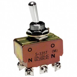 1 pcs : S335T - SWITCH TOGGLE DPDT 15A 125V