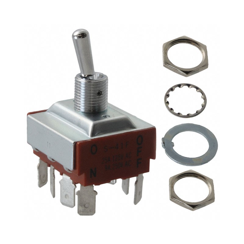 1 pcs : S41F - SWITCH TOGGLE 4PST 20A 125V