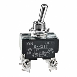 1 pcs : S421T - SWITCH TOGGLE DPST 20A 125V